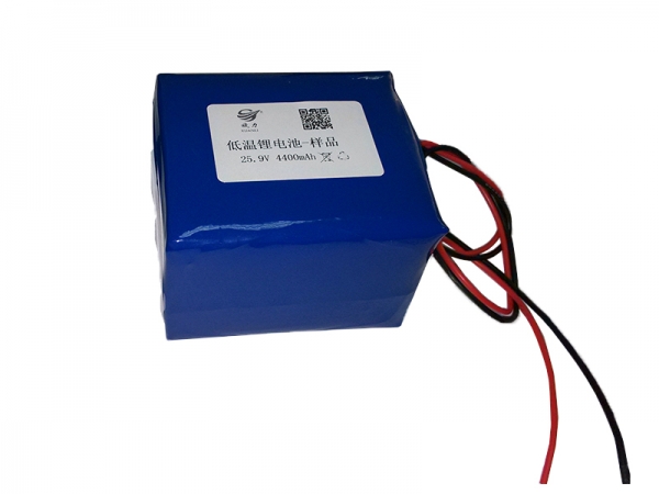 608180 25.9V 4400mAh  low temperature lithium battery