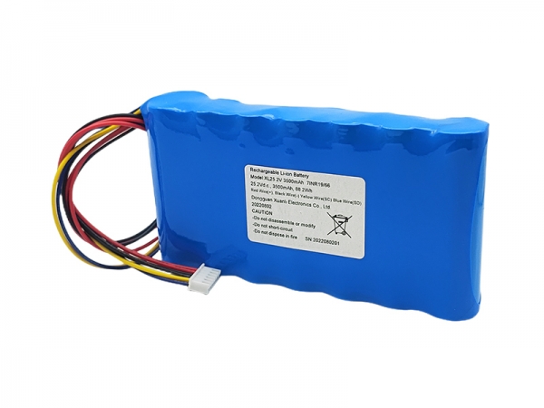 25.2V 3500mAh cylindrical lithium battery | 18650 lithium battery