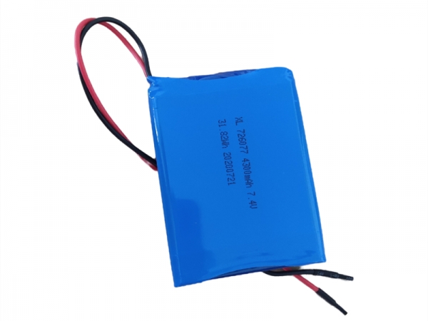 7.4V polymer lithium battery | 726077 7.4V 4300mAh