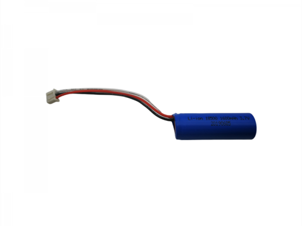 3.7V 1600mAh 18500圓柱鋰電池-3pin